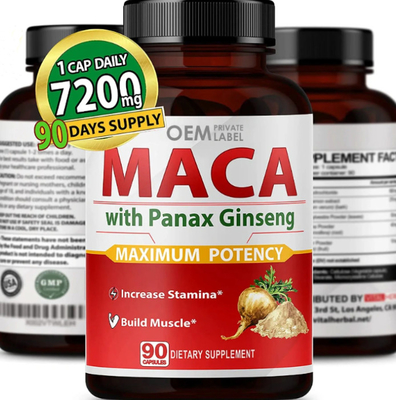 100% Natural Maca Pills Maca Ginseng Tablets Herbal Supplement