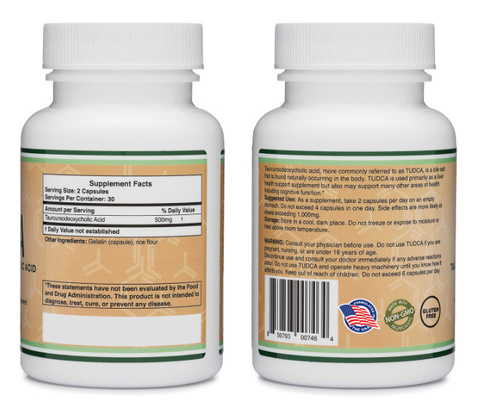 Custom Liver Protection Supplement Tudca 500mg With Vitamin B12