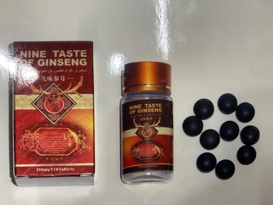 Nine Taste Ginseng Herbal Pills For Male Erectile Dysfunctiontongkat Ali Powder Private Label
